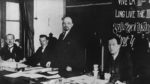 Lenin beim Gründungskongress der Komintern 1919
